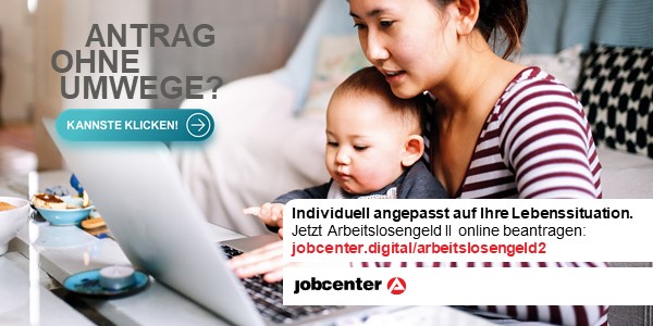 Banner Jobcenter Digital Antrag; Verlinkung zu www.jobcenter.digital