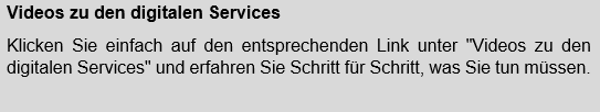 Videos zu digitalen Services