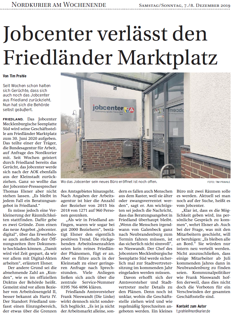 Artikel Nordkurier