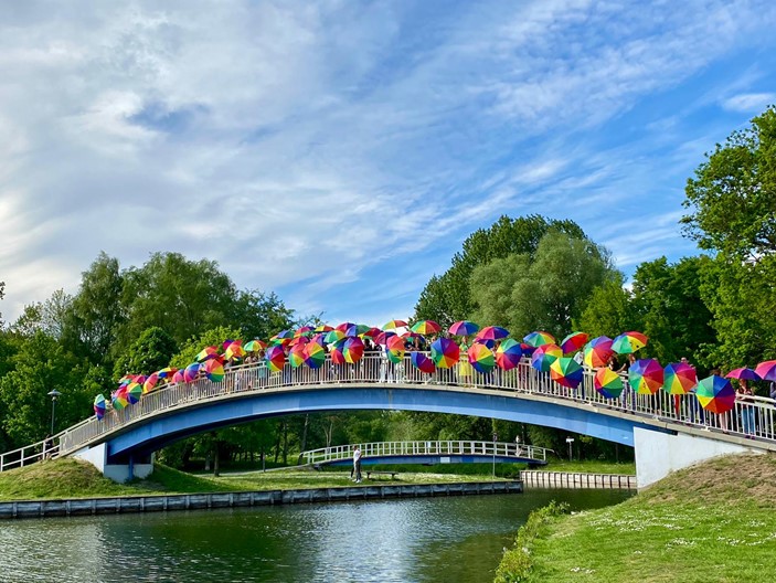 Regenbogenschirme