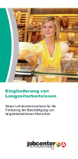 Flyer Eingliederung von Langzeitarbeitslosen