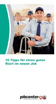 Flyer 10 Tipps für einen guten Start im neuen Job