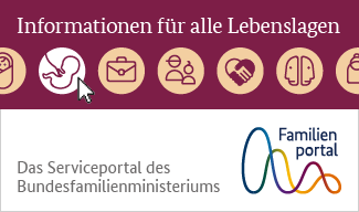 Link zum Familienportal des Bundesfamilienministeriums