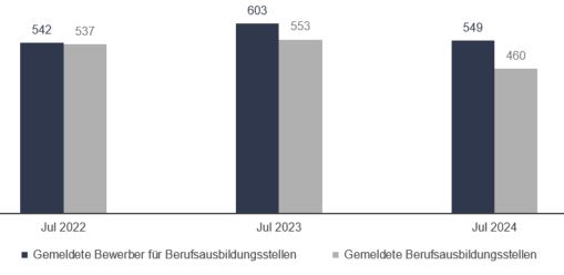 Bild: Gemeldete Bewerber/Arbeitsstellen Bild: Gemeldete Bewerber/Arbeitsstellen